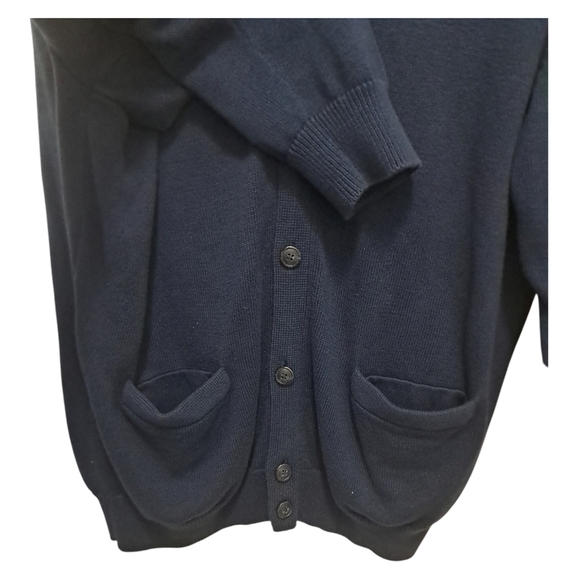 Roundtree &Yorke Women's Sweater Size L Dark Blue 100%Cotton. - Picture 4 of 5